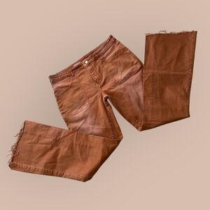 Anthropologie Pilcro Wide Leg Jeans Low Rise Flare Denim Pants Size 32